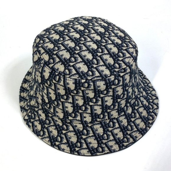 AUTHENTICITY GUARANTEED Christian Dior Oblique bucket Bob hat hat - Picture 4 of 11